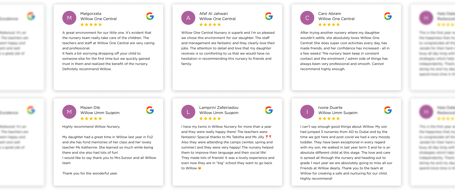 A screenshot of a google review page.